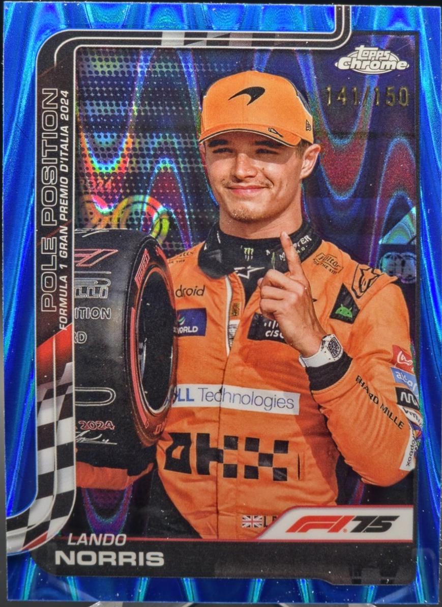 Lando Norris [Blue RayWave Refractor] #120