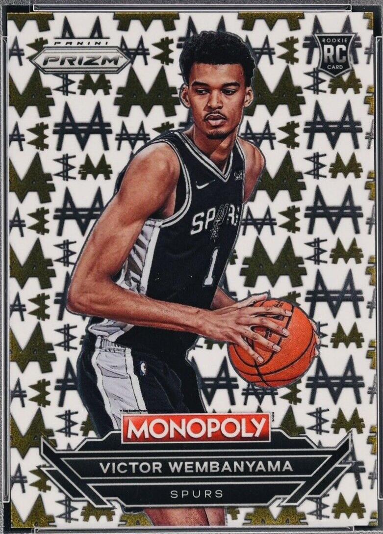 Victor Wembanyama #W16 Basketball Cards 2023 Panini Prizm Monopoly Millionaire White