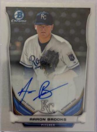 Aaron Brooks #ABR Baseball Cards 2014 Bowman Chrome Autograph Prospects