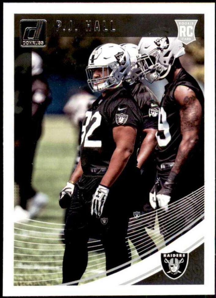 P.J. Hall #375 Football Cards 2018 Donruss