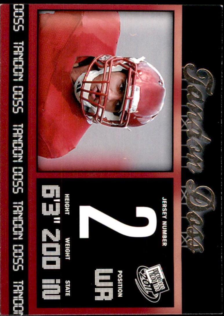 Tandon Doss #44 Football Cards 2011 Press Pass