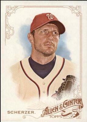 Max Scherzer #42 Baseball Cards 2015 Topps Allen & Ginter