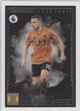 Diogo Jota #99 Soccer Cards 2019 Panini Impeccable Premier League