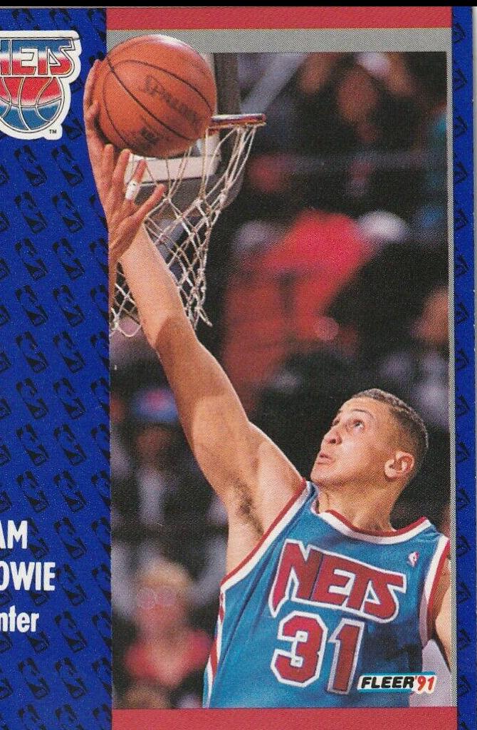 Sam Bowie #129 Basketball Cards 1991 Fleer