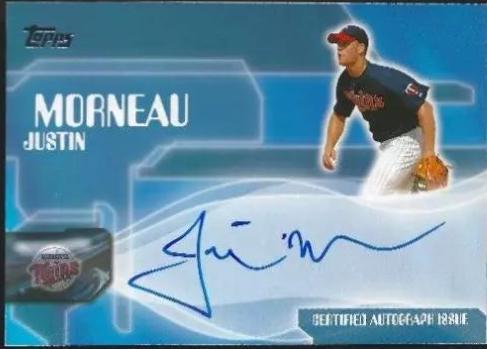 Justin Morneau #TA-JM Baseball Cards 2005 Topps Certified Autograph
