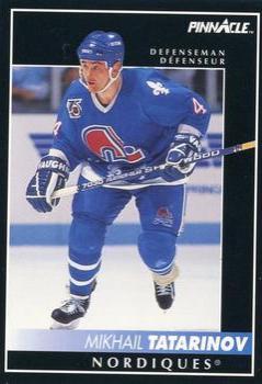 Mikhail Tatarinov #35 Hockey Cards 1992 Pinnacle Canadian