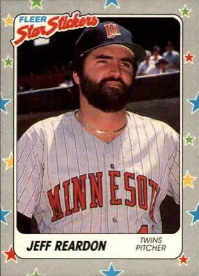 Jeff Reardon #46 Baseball Cards 1988 Fleer Star Stickers