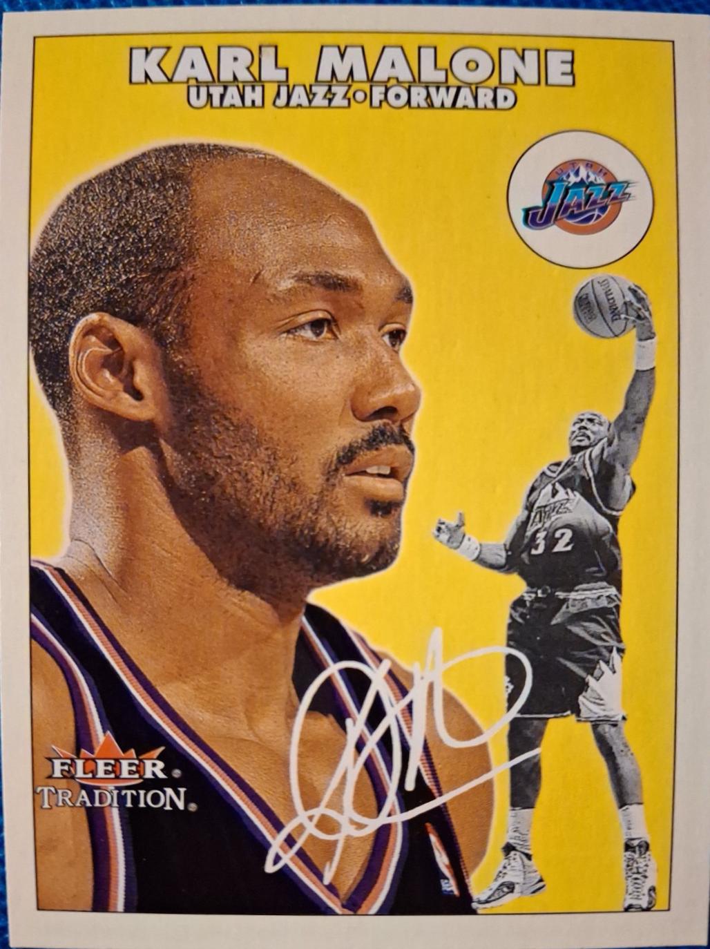 Karl Malone #37 Basketball Cards 2000 Fleer Tradition