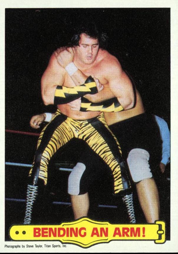 Bending An Arm #41 Wrestling Cards 1985 Topps WWF
