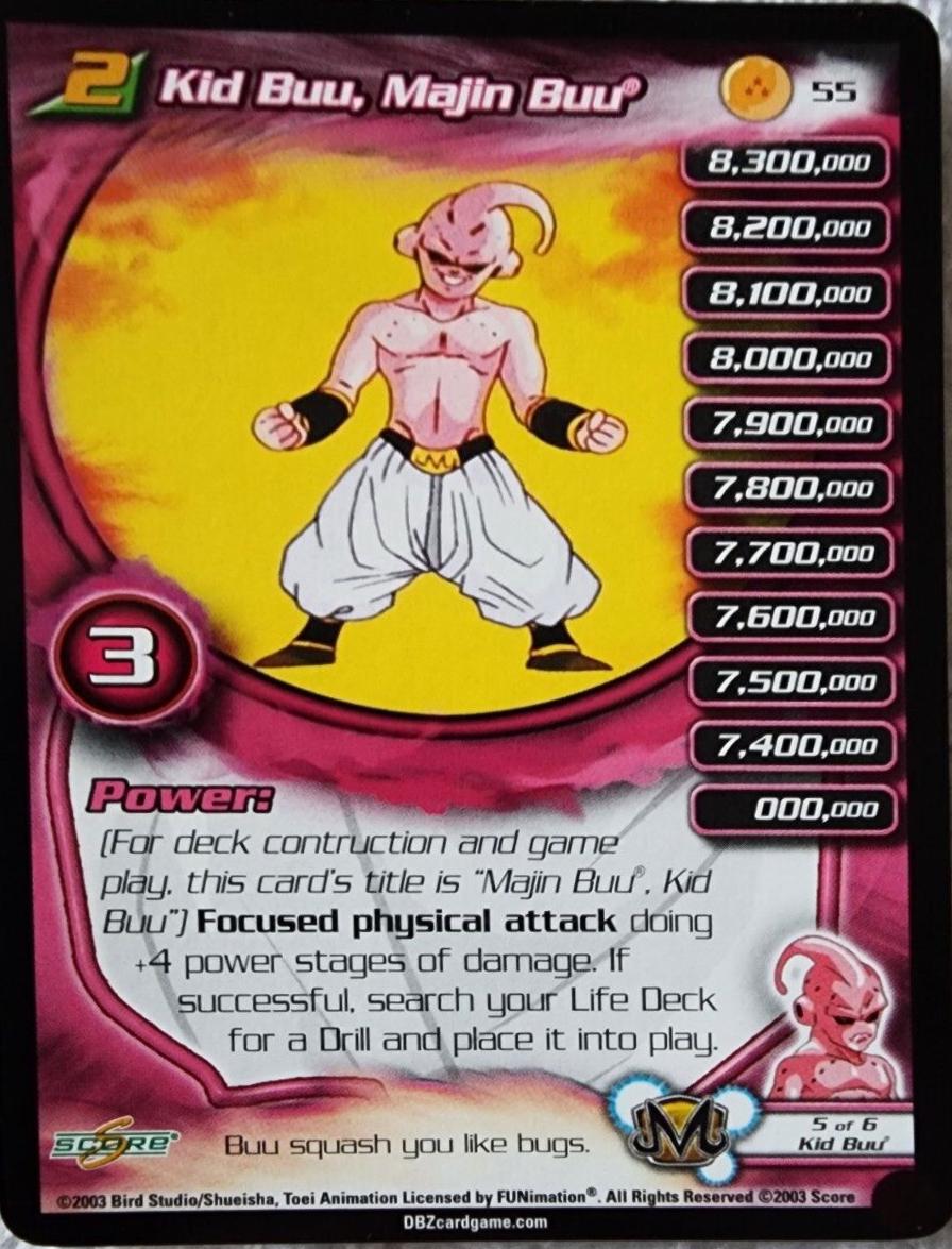 Kid Buu Majin Buu 55 Dragon Ball Z Kid Buu Saga