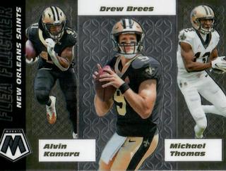 Alvin Kamara, Drew Brees, Michael Thomas