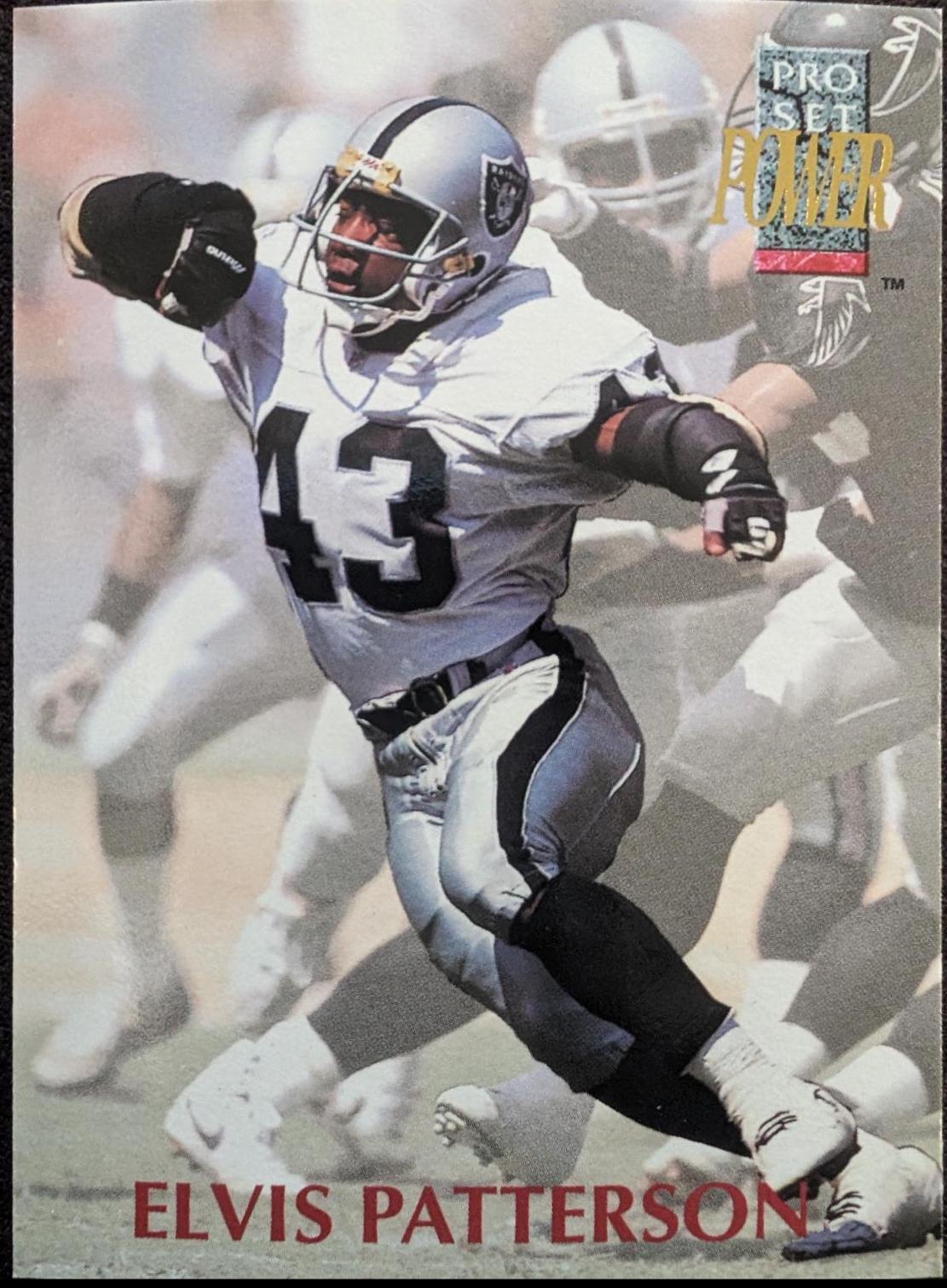Elvis Patterson #43 Football Cards 1992 Pro Set Power