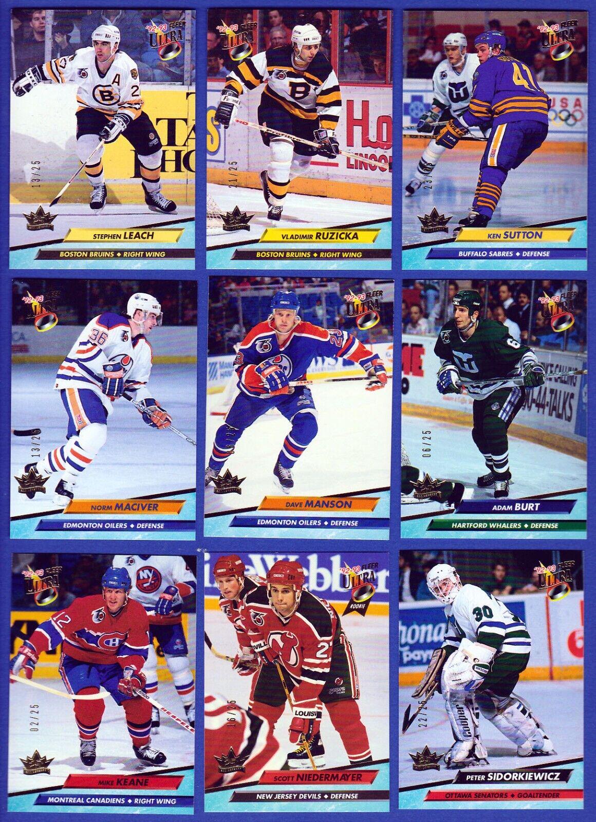Ken Sutton #20 Hockey Cards 1992 Ultra