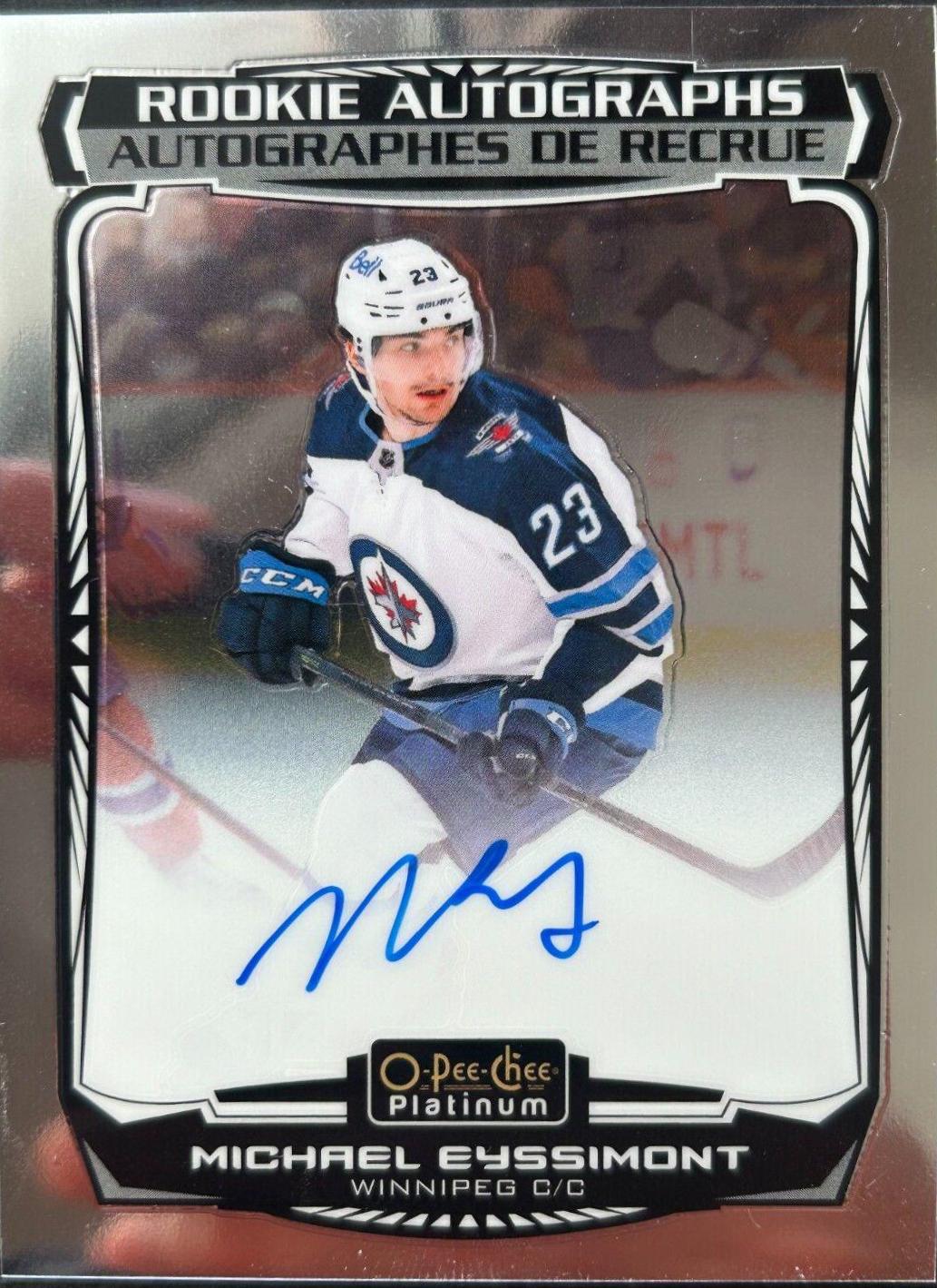 Michael Eyssimont #R-ME 2022-23 O-Pee-Chee Platinum Hockey Rookie Autographs