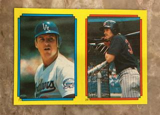 Mickey Hatcher, Dan Gladden, Wally Joyner #71, 281, 34