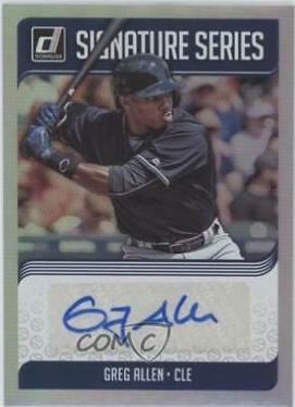 Greg Allen #SS-GA 2018 Donruss Baseball Signature Series