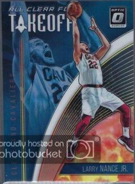 Larry Nance Jr. #4 Basketball Cards 2018 Panini Donruss Optic All Clear for Takeoff