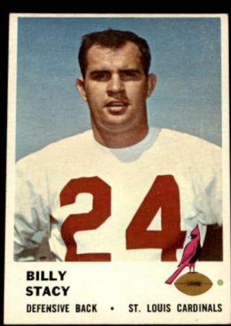 Bill Stacy #27 Football Cards 1961 Fleer