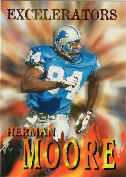 Herman Moore #8 Football Cards 1996 Skybox Impact Excelerators