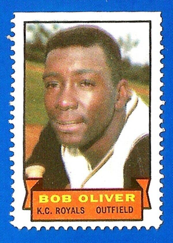 Bob Oliver Baseball Cards 1969 Topps Stamps
