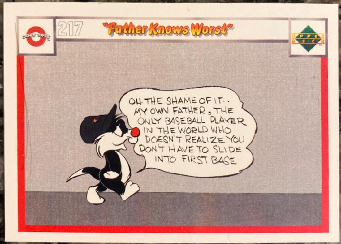 Father Knows Worst #217 / 232 Baseball Cards 1990 Upper Deck Comic Ball