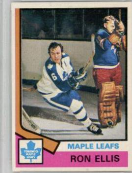 Ron Ellis #12 Hockey Cards 1974 Topps