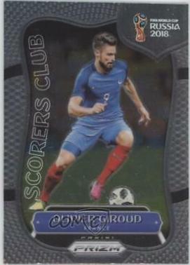 Olivier Giroud #SC-8 Soccer Cards 2018 Panini Prizm World Cup Scorers Club