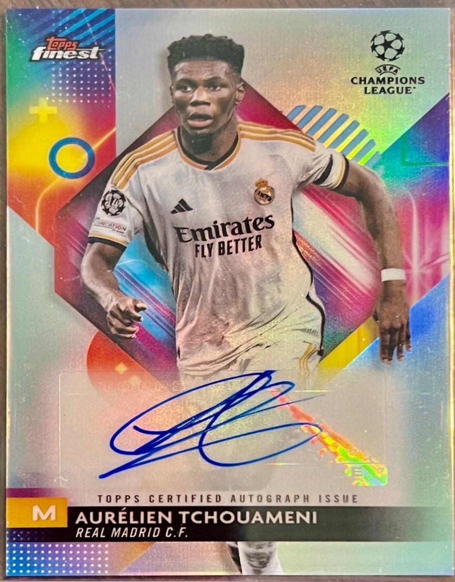 Aurelien Tchouameni #A-TC 2023 Topps Finest UEFA Club Autograph