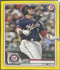 Juan Soto [Yellow] #10 Baseball Cards 2020 Bowman Prices