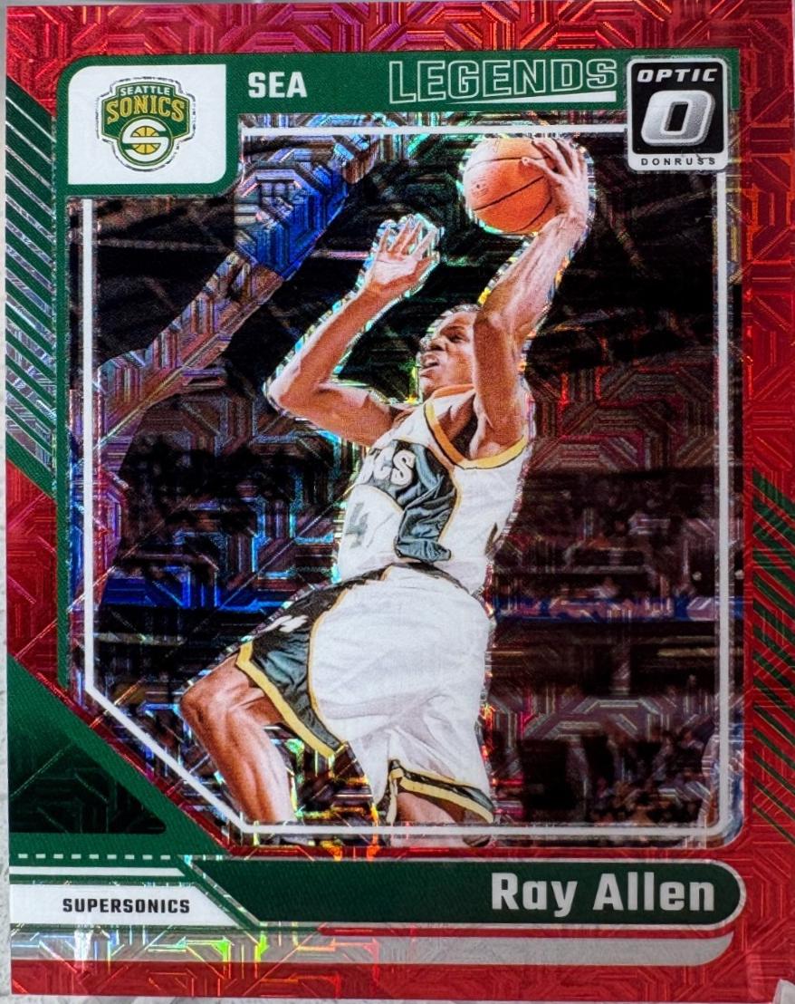 Ray Allen [Red] #240 Prices | 2024 Panini Donruss Optic Choice ...