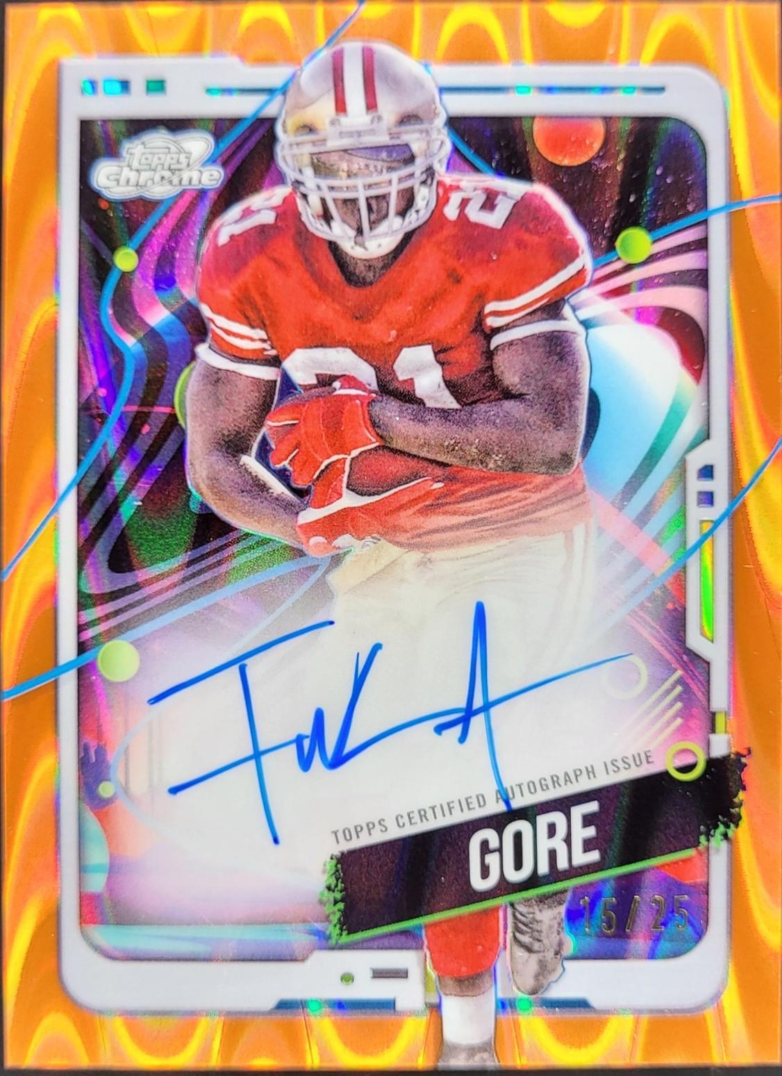 Frank Gore [Orange Galactic Refractor] #CCA-FG