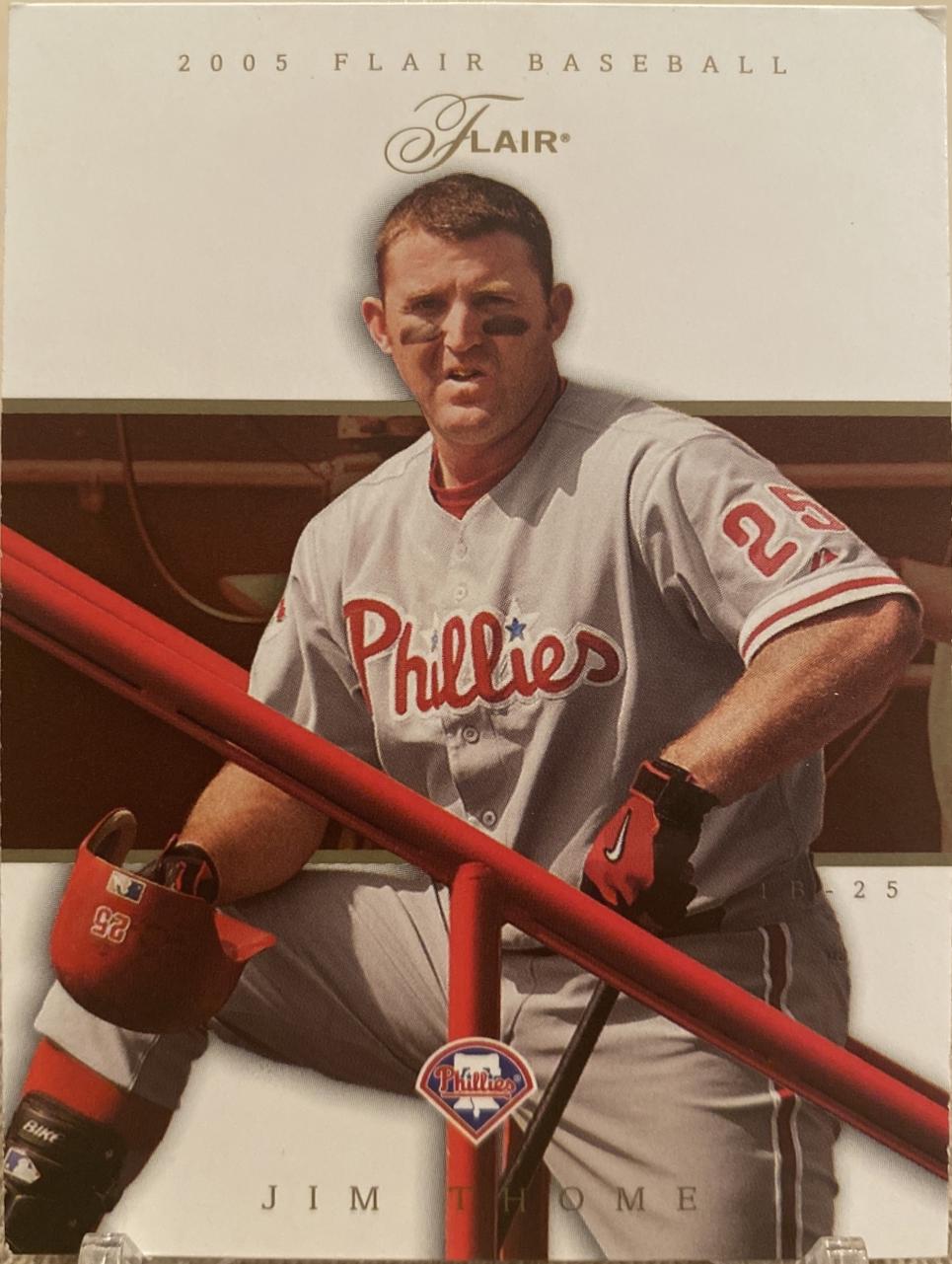 Jim Thome #2 Baseball Cards 2005 Flair
