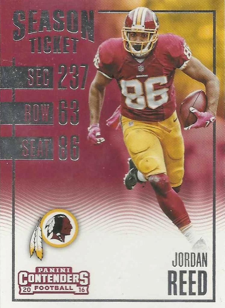 Jordon Reed #12 Football Cards 2016 Panini Contenders
