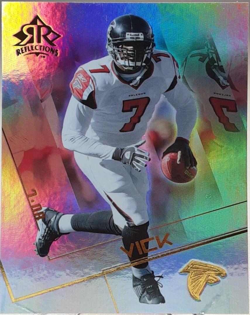 Michael Vick #4 Football Cards 2004 Upper Deck Reflections