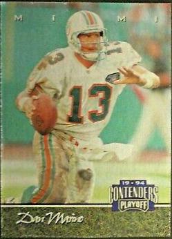 Dan Marino #42 Football Cards 1994 Playoff Contenders