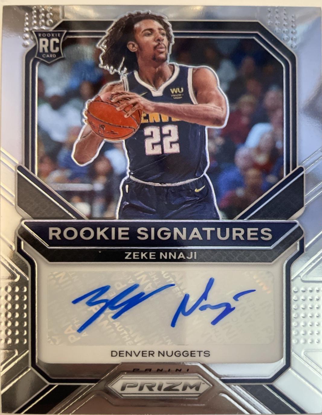 Zeke Nnaji [Black Prizm] #RS-ZNJ