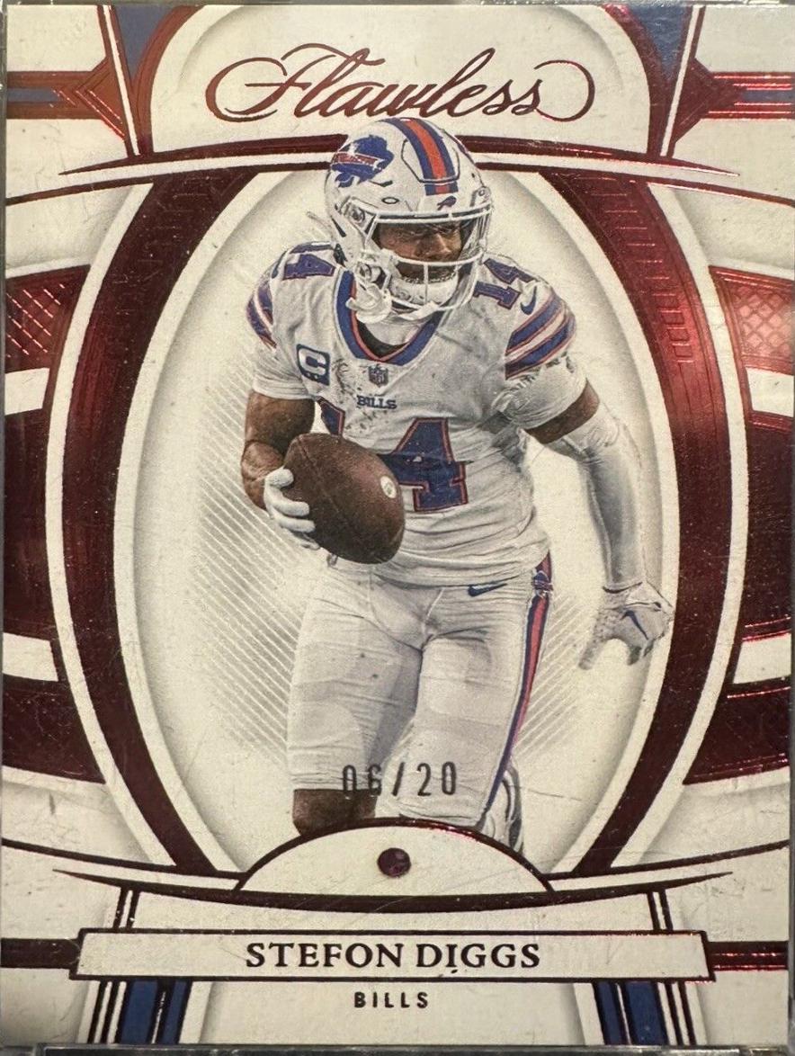 Stefon Diggs #6 Football Cards 2022 Panini Flawless