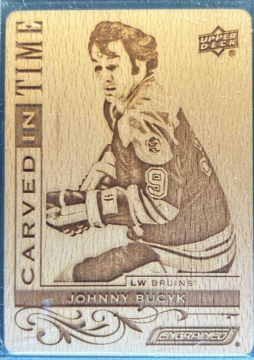 Johnny Bucyk #CT-BU 2024-25 Upper Deck Engrained Icons Hockey Carved in Time
