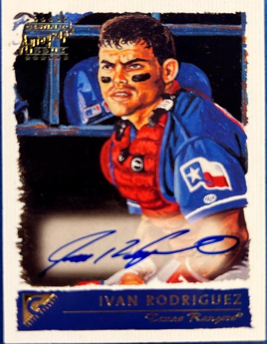 Ivan Rodriguez #GA-IR Baseball Cards 2001 Topps Gallery Certified Autograph