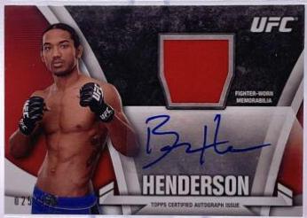 Benson Henderson #KA-BH Ufc Cards 2013 Topps UFC Knockout Autographs