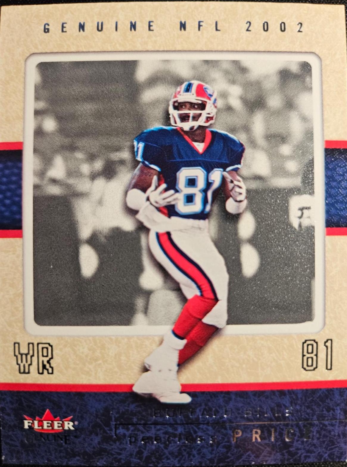 Peerless Price #85 Football Cards 2002 Fleer Genuine