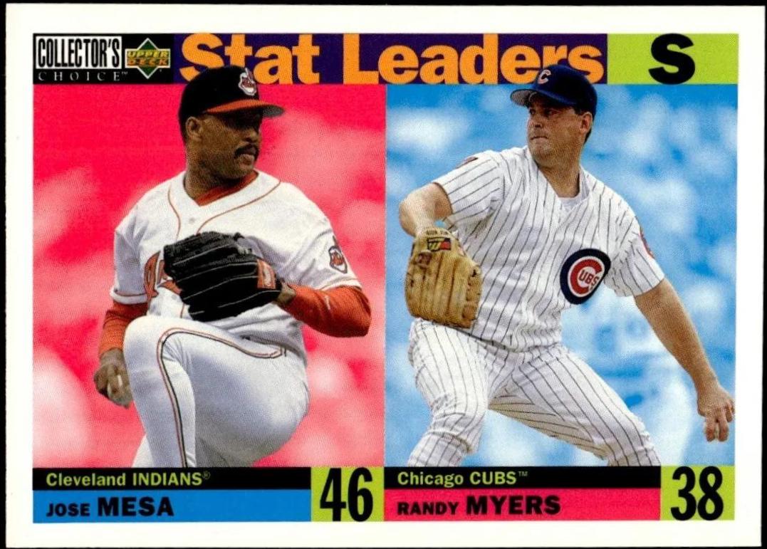 S Stat Leaders - Mesa - Myers #9 Baseball Cards 1996 Collector's Choice