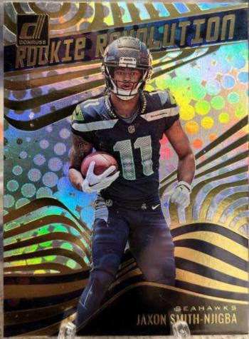 Jaxon Smith Njigba #RR-14 Football Cards 2023 Panini Donruss Rookie Revolution