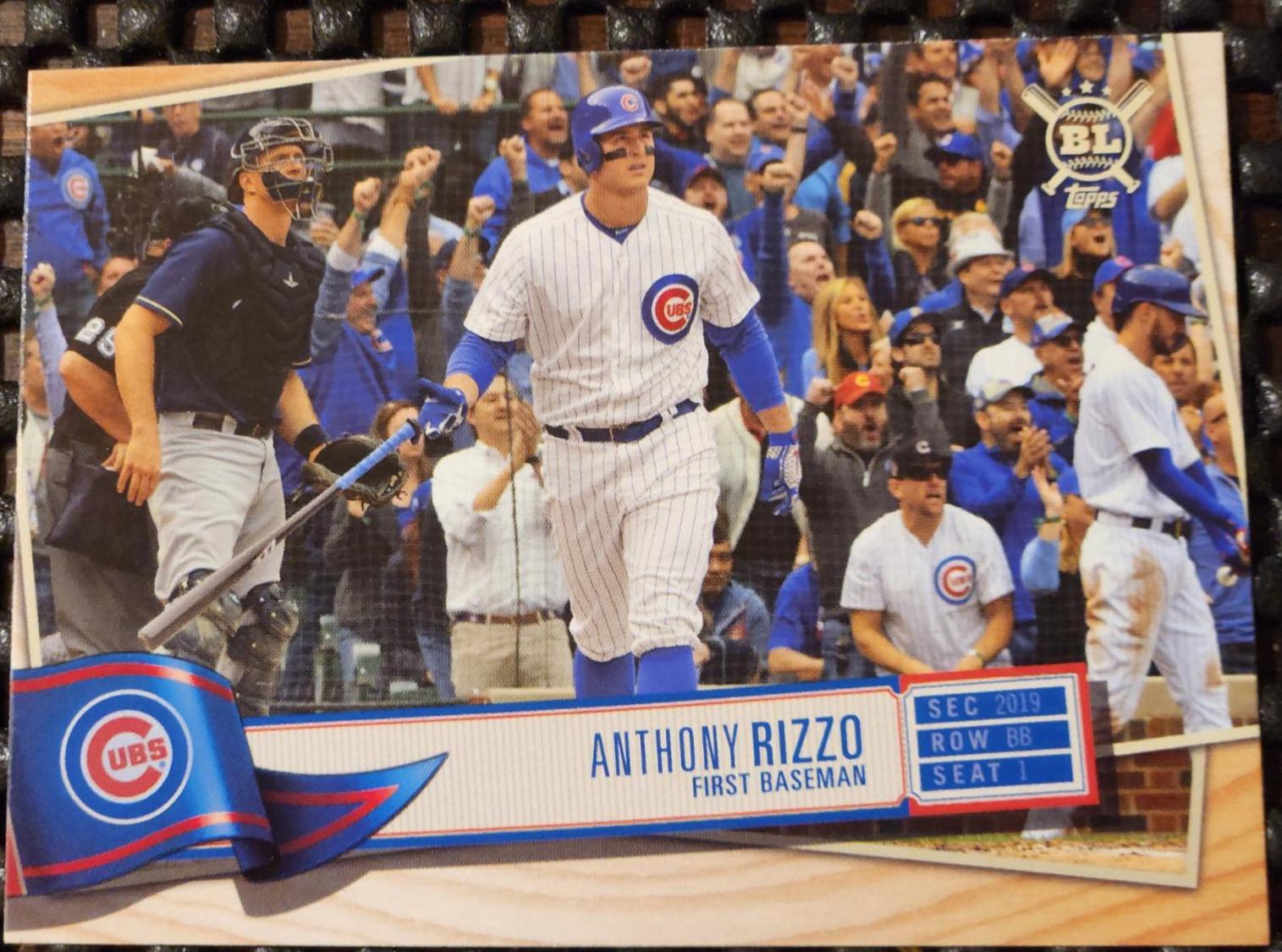 Anthony Rizzo #7 Baseball Cards 2019 Topps Big League