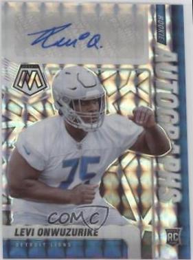 Levi Onwuzurike #RA-100 Football Cards 2021 Panini Mosaic Rookie Autographs