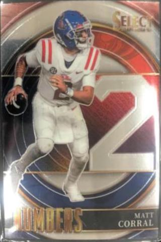 Matt Corral #SNMC Football Cards 2022 Panini Select Draft Picks Numbers
