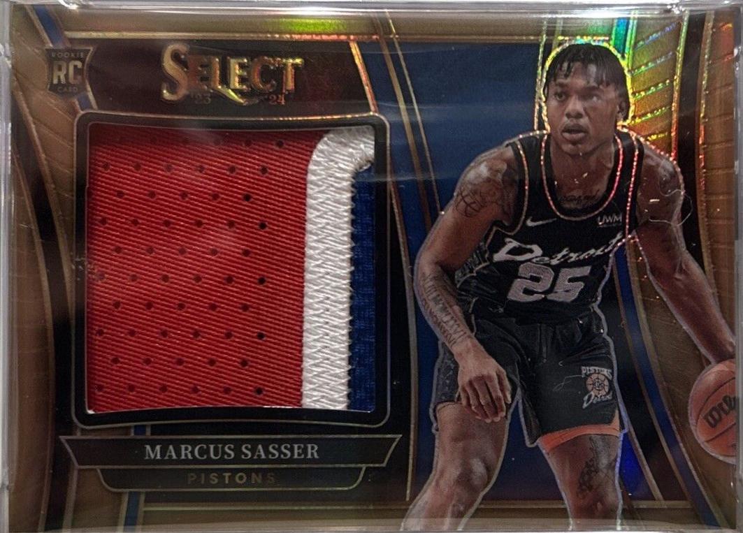 Marcus Sasser #RJS-SS 2023 Panini Select Jumbo Rookie Swatch Basketball