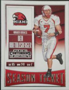 Ben Roethlisberger #12 Football Cards 2016 Panini Contenders Draft Picks