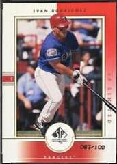 Ivan Rodriguez [SP Limited] #22 Baseball Cards 2000 SP Authentic Prices