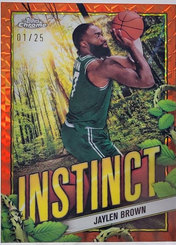 Jaylen Brown [Orange Geometric Refractor] #INS-20